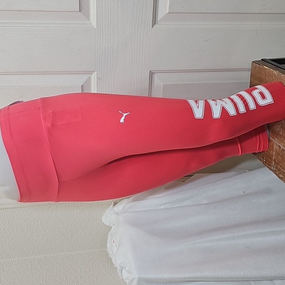 Puma Tight Fit Pink Leggings - Picture 4 of 8